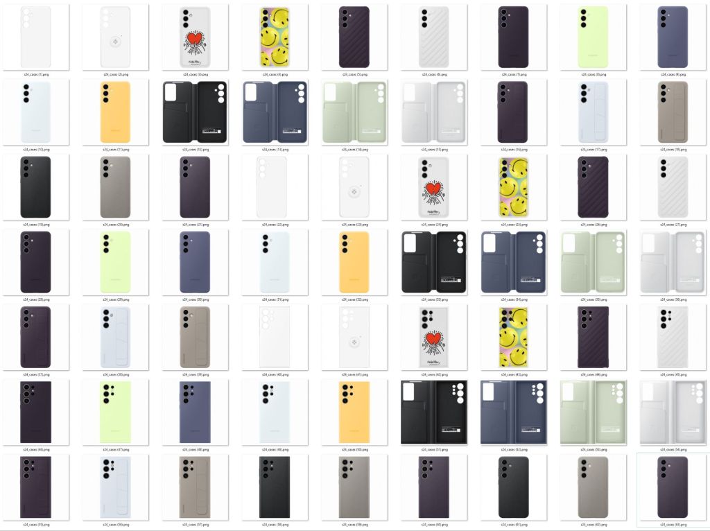 Official cases for the Samsung Galaxy S24 series