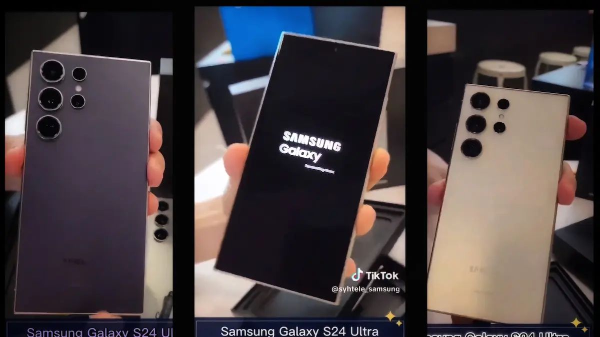 Tri-Color Titanium Samsung Galaxy S24 Ultra Unboxing Videos