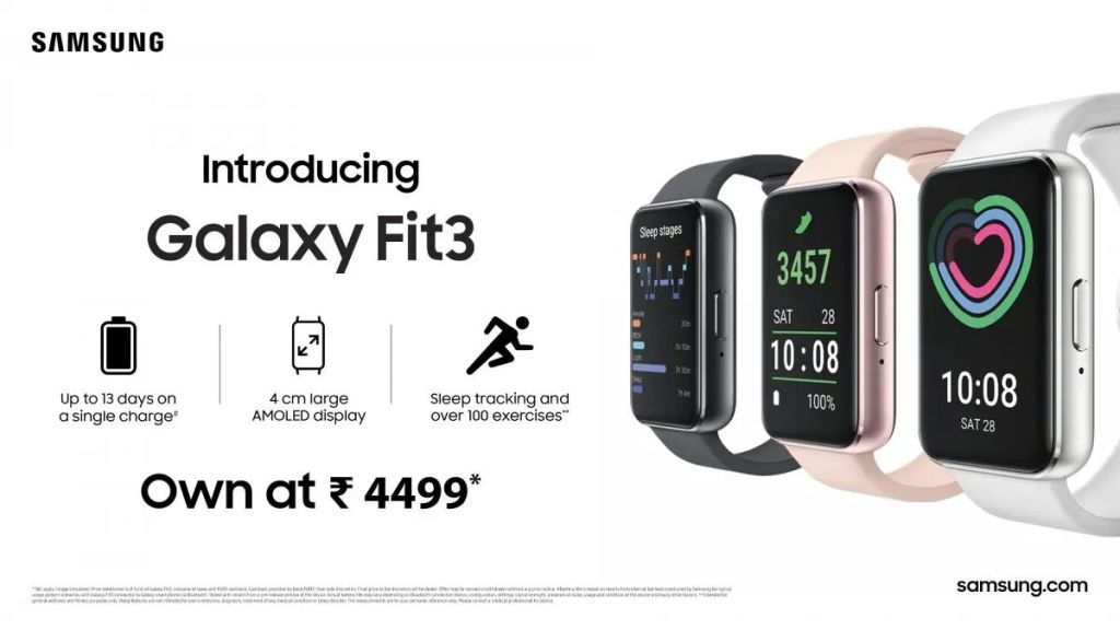 1708700580 884 Samsung Galaxy Fit 3 launched in India